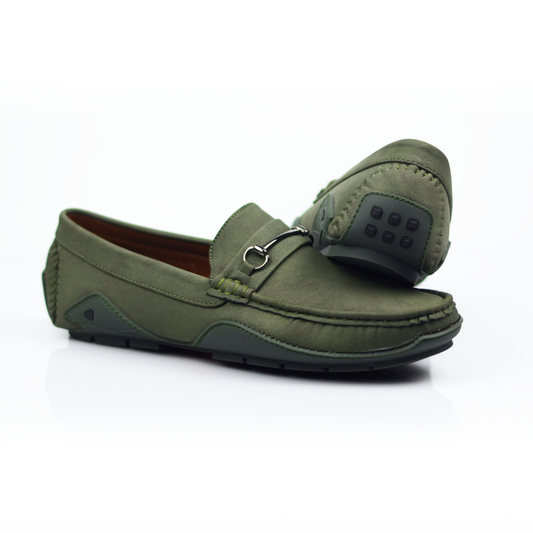 Men’s Suede Leather Loafers with Rubber Sole