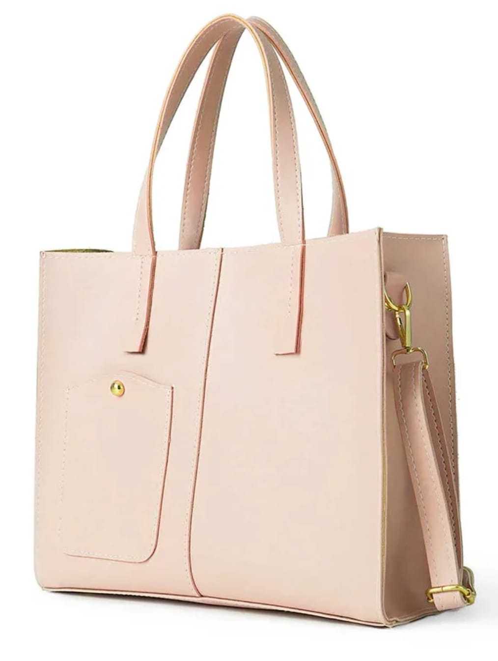classic everyday tote bagPeach Offwhite 1st Look 4