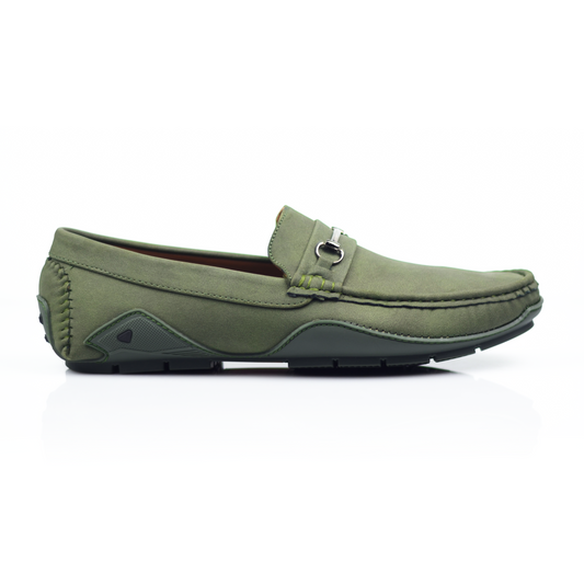 Men’s Suede Leather Loafers with Rubber Sole
