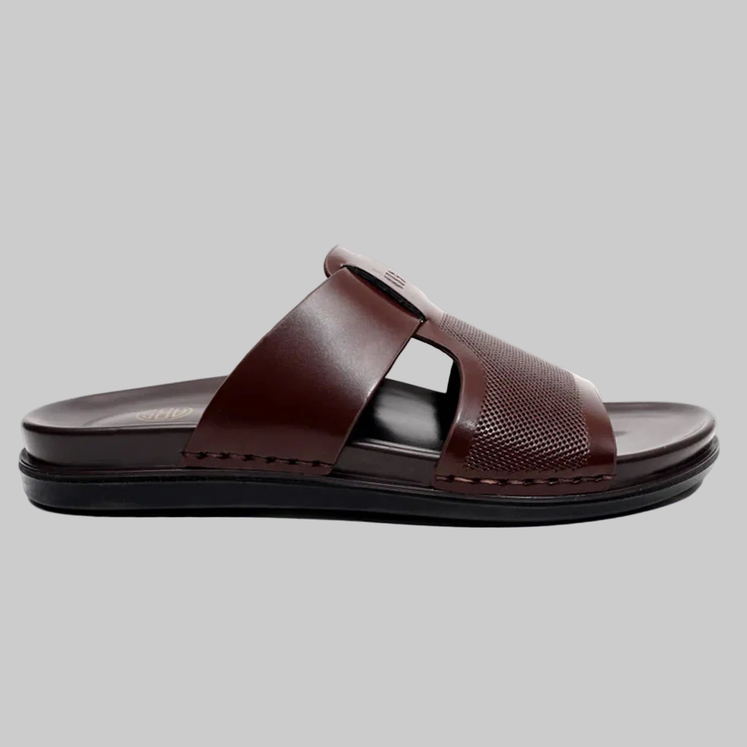 Brown sandal on a white background