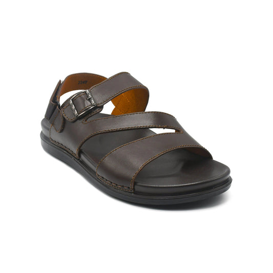 LEATHER SANDAL - AR-104 BROWN
