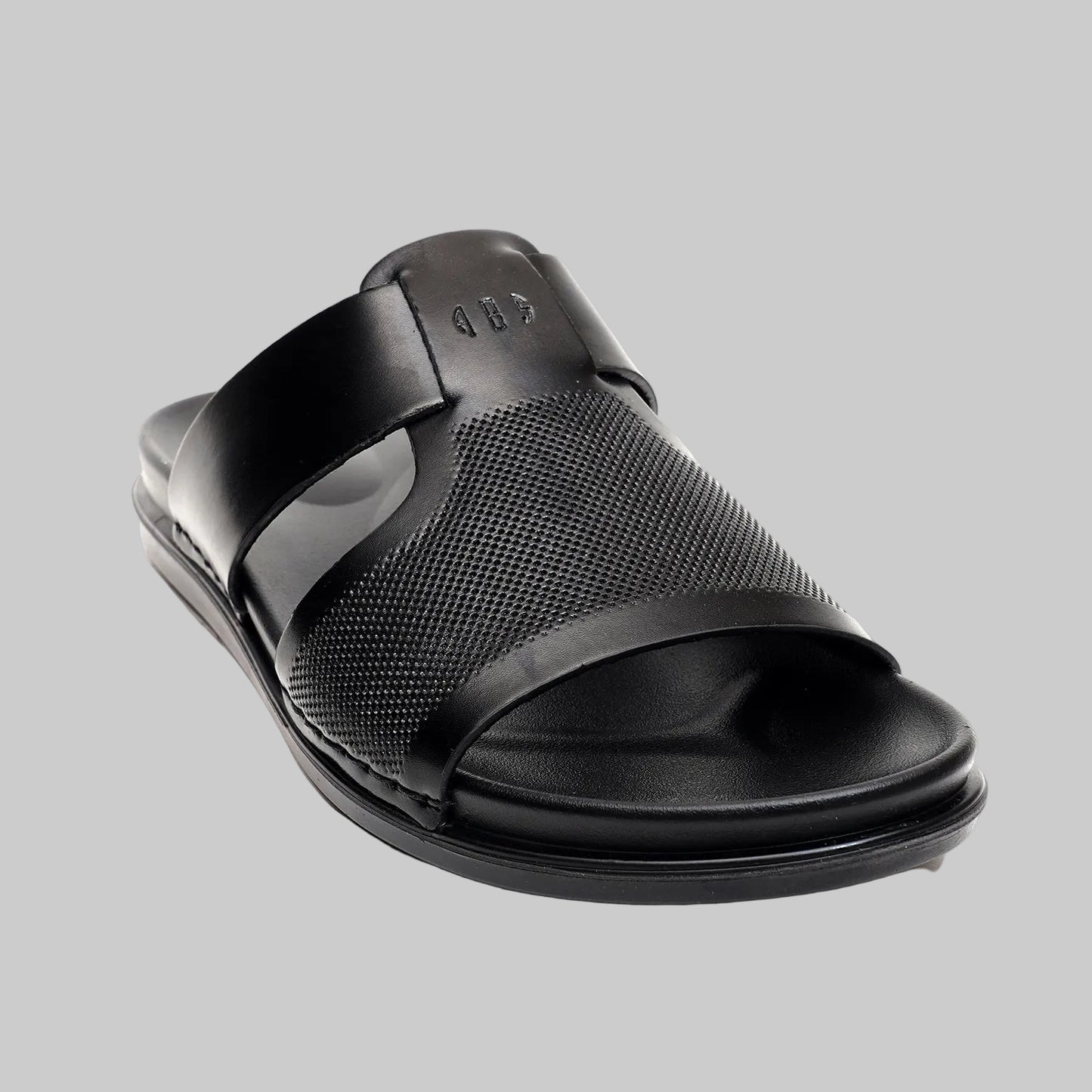 LEATHER SLIPPER - AR-021 BLACK