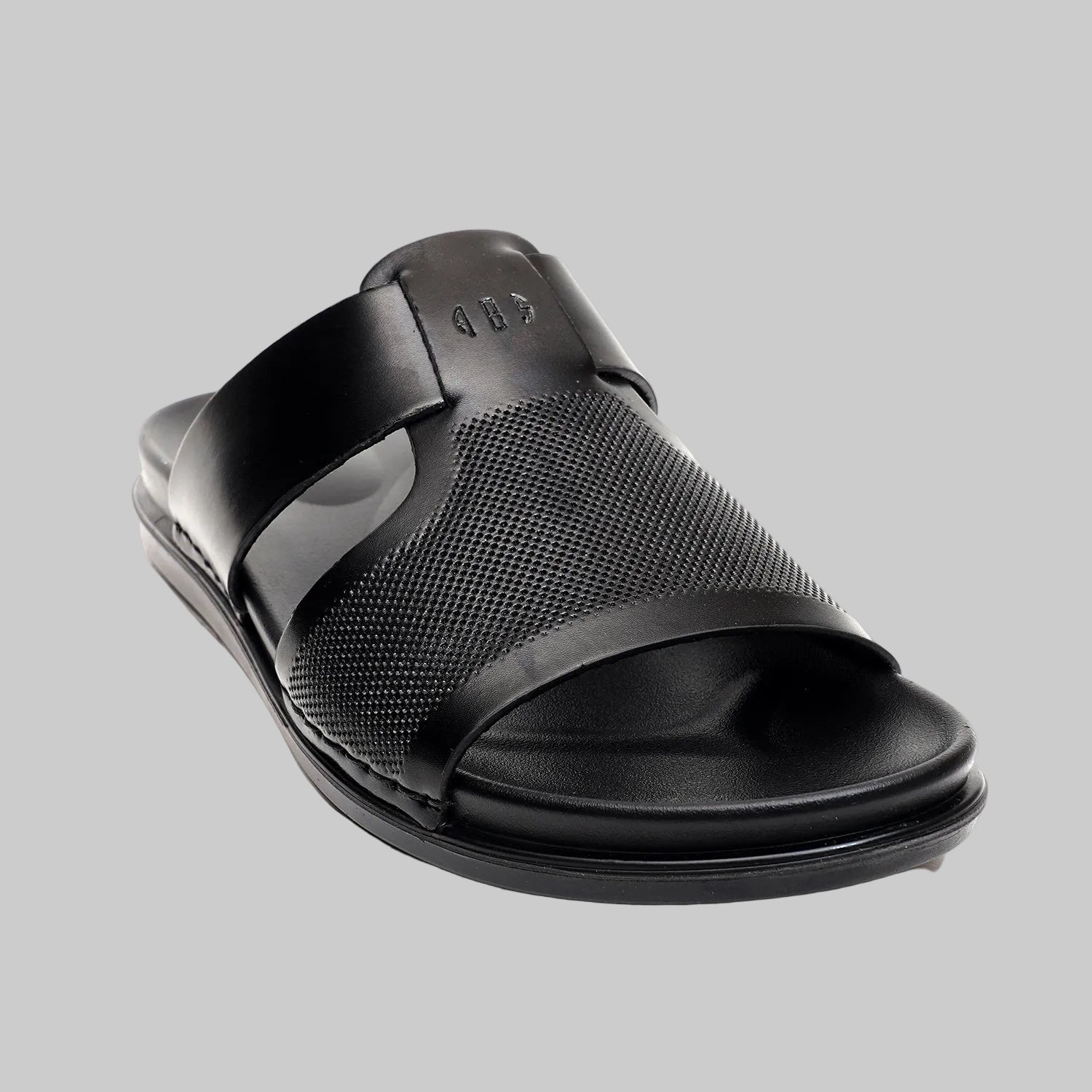 LEATHER SLIPPER - AR-021 BLACK