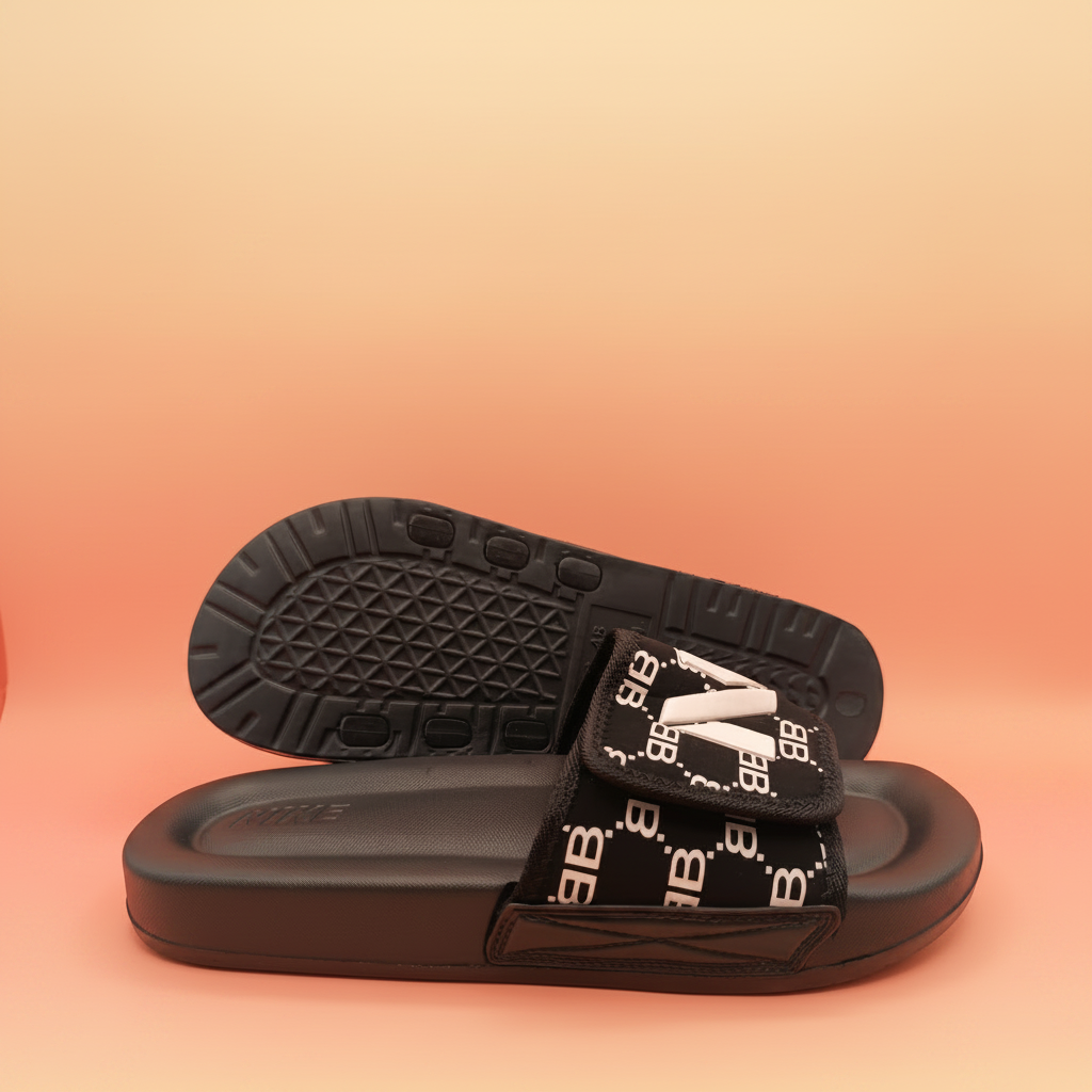 Black slides with white text on a white background