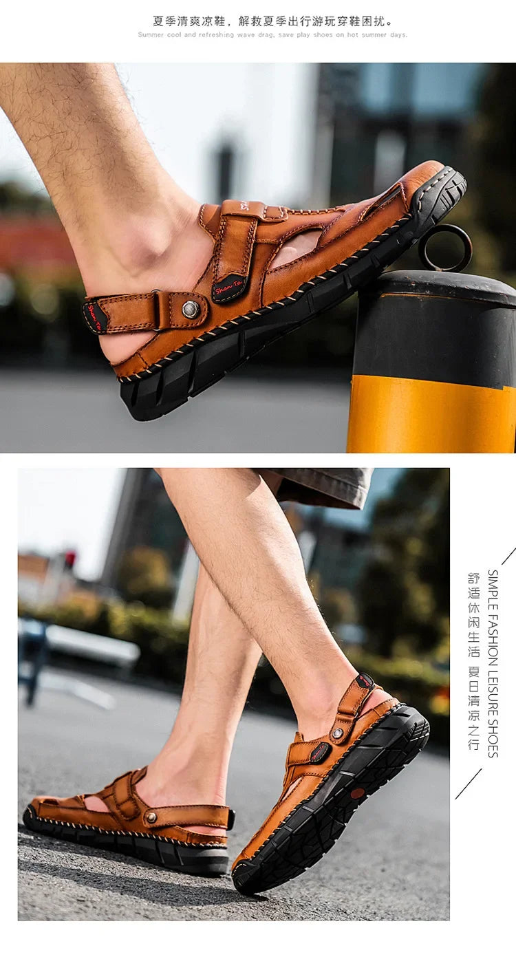 Men Summer Shoes Summer New Outdoor Beach Sandals Comfortable Non Slip Height Increase Sport Sandals Large Size Men Sandals