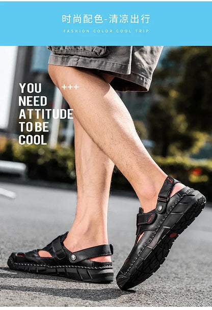 Men Summer Shoes Summer New Outdoor Beach Sandals Comfortable Non Slip Height Increase Sport Sandals Large Size Men Sandals