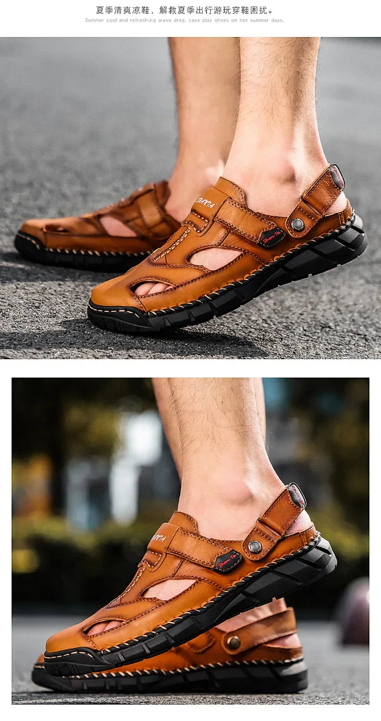 Men Summer Shoes Summer New Outdoor Beach Sandals Comfortable Non Slip Height Increase Sport Sandals Large Size Men Sandals