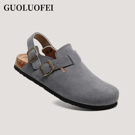 New Birken Clogs for Women Men Dupes Unisex Slip-on Potato Shoes Footbed Suede Cork Clogs and Mules