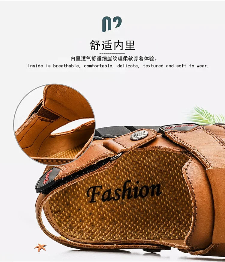 Men Summer Shoes Summer New Outdoor Beach Sandals Comfortable Non Slip Height Increase Sport Sandals Large Size Men Sandals