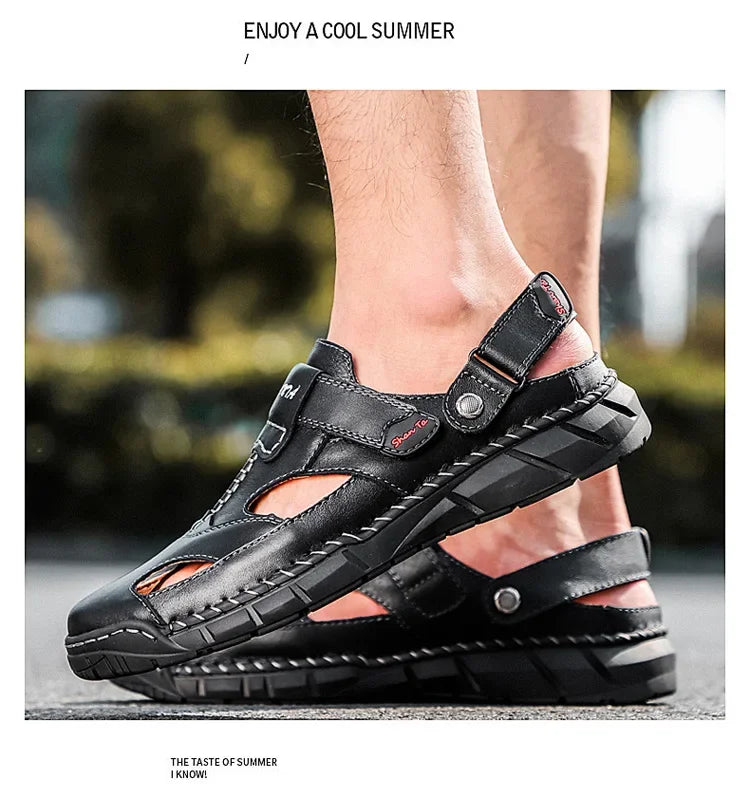 Men Summer Shoes Summer New Outdoor Beach Sandals Comfortable Non Slip Height Increase Sport Sandals Large Size Men Sandals