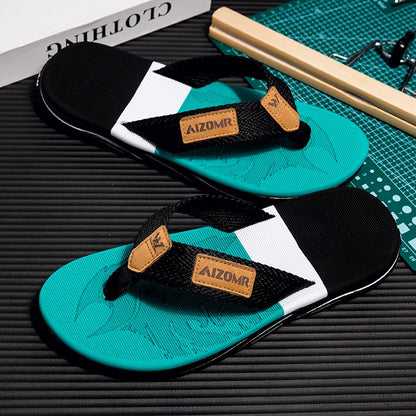 High-end men's flip-flops 2025, anti-slip, wear-resistant, odorless, new summer outerwear flip-flops, beach sandals