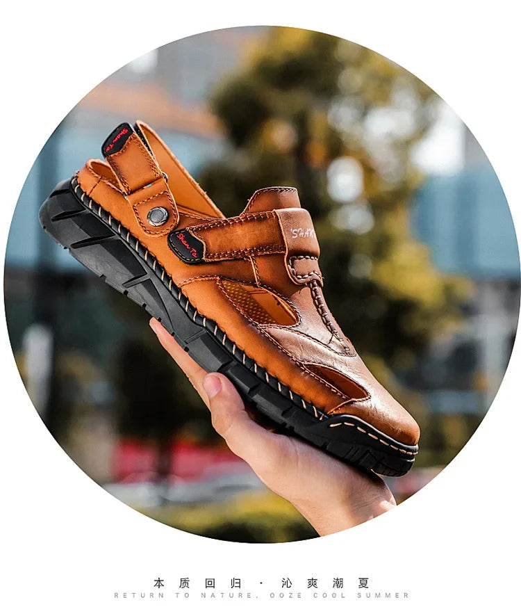 Men Summer Shoes Summer New Outdoor Beach Sandals Comfortable Non Slip Height Increase Sport Sandals Large Size Men Sandals