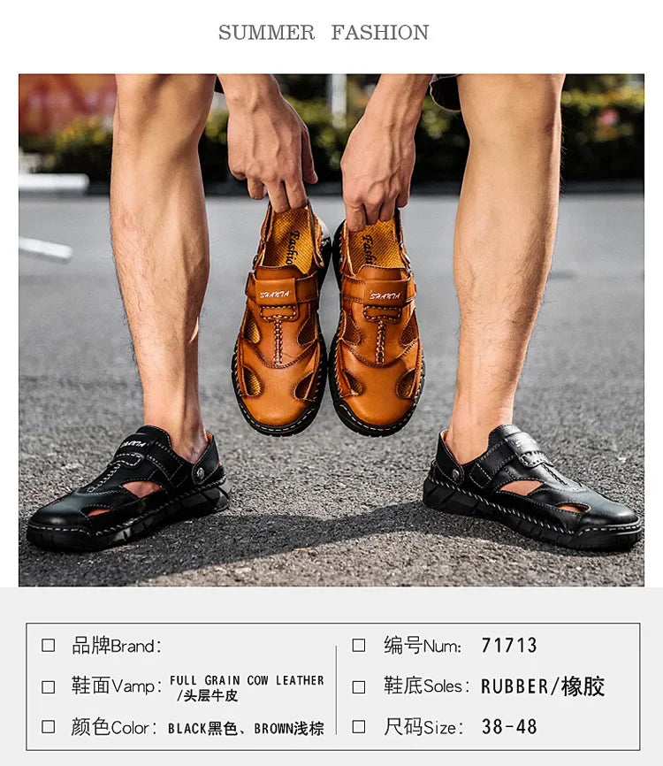 Men Summer Shoes Summer New Outdoor Beach Sandals Comfortable Non Slip Height Increase Sport Sandals Large Size Men Sandals
