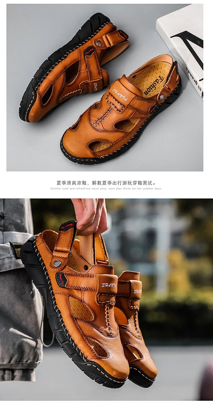 Men Summer Shoes Summer New Outdoor Beach Sandals Comfortable Non Slip Height Increase Sport Sandals Large Size Men Sandals