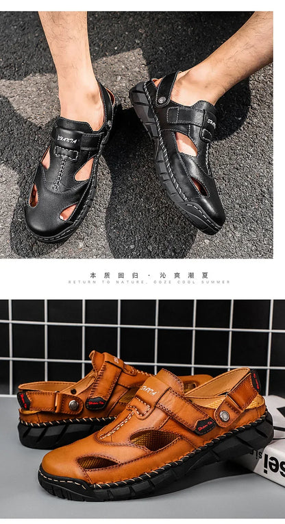 Men Summer Shoes Summer New Outdoor Beach Sandals Comfortable Non Slip Height Increase Sport Sandals Large Size Men Sandals