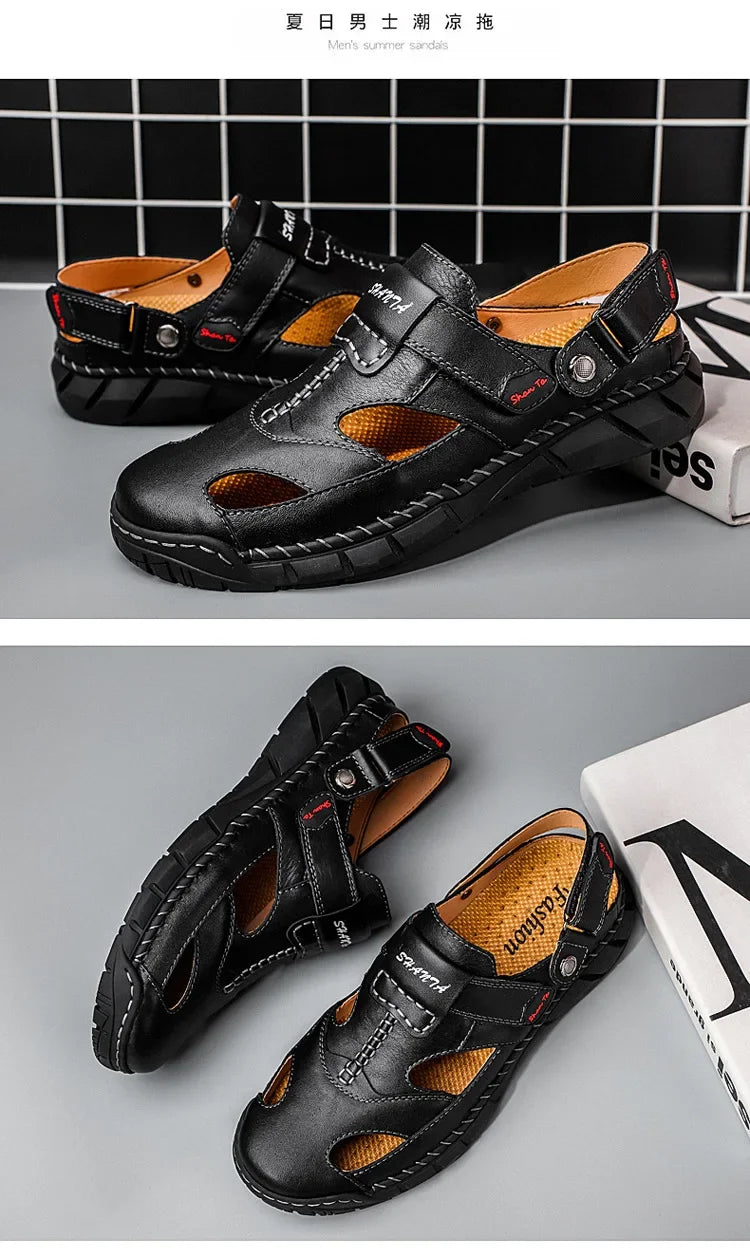 Men Summer Shoes Summer New Outdoor Beach Sandals Comfortable Non Slip Height Increase Sport Sandals Large Size Men Sandals