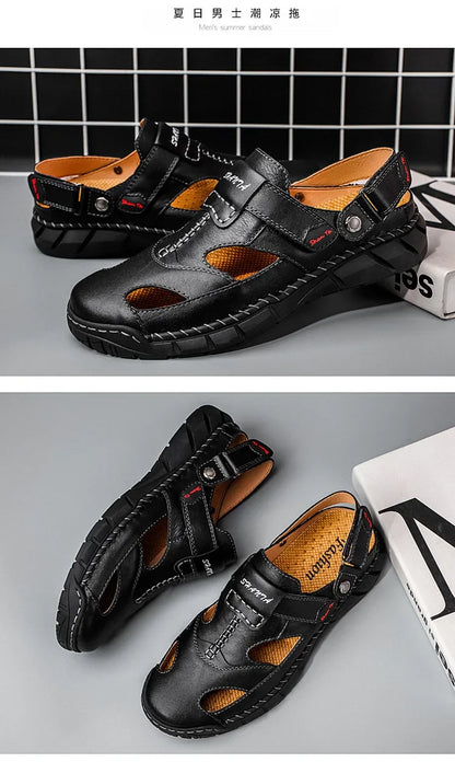 Men Summer Shoes Summer New Outdoor Beach Sandals Comfortable Non Slip Height Increase Sport Sandals Large Size Men Sandals