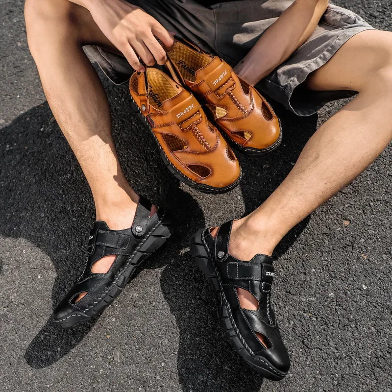 Men Summer Shoes Summer New Outdoor Beach Sandals Comfortable Non Slip Height Increase Sport Sandals Large Size Men Sandals