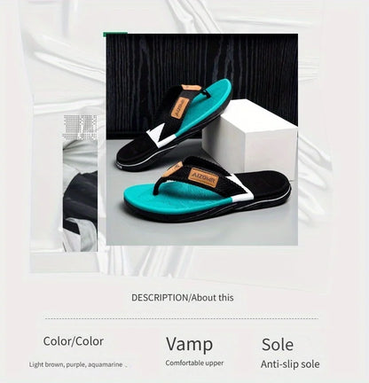 High-end men's flip-flops 2025, anti-slip, wear-resistant, odorless, new summer outerwear flip-flops, beach sandals