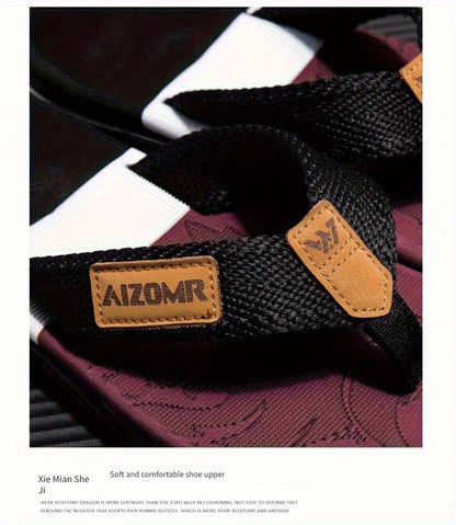 High-end men's flip-flops 2025, anti-slip, wear-resistant, odorless, new summer outerwear flip-flops, beach sandals