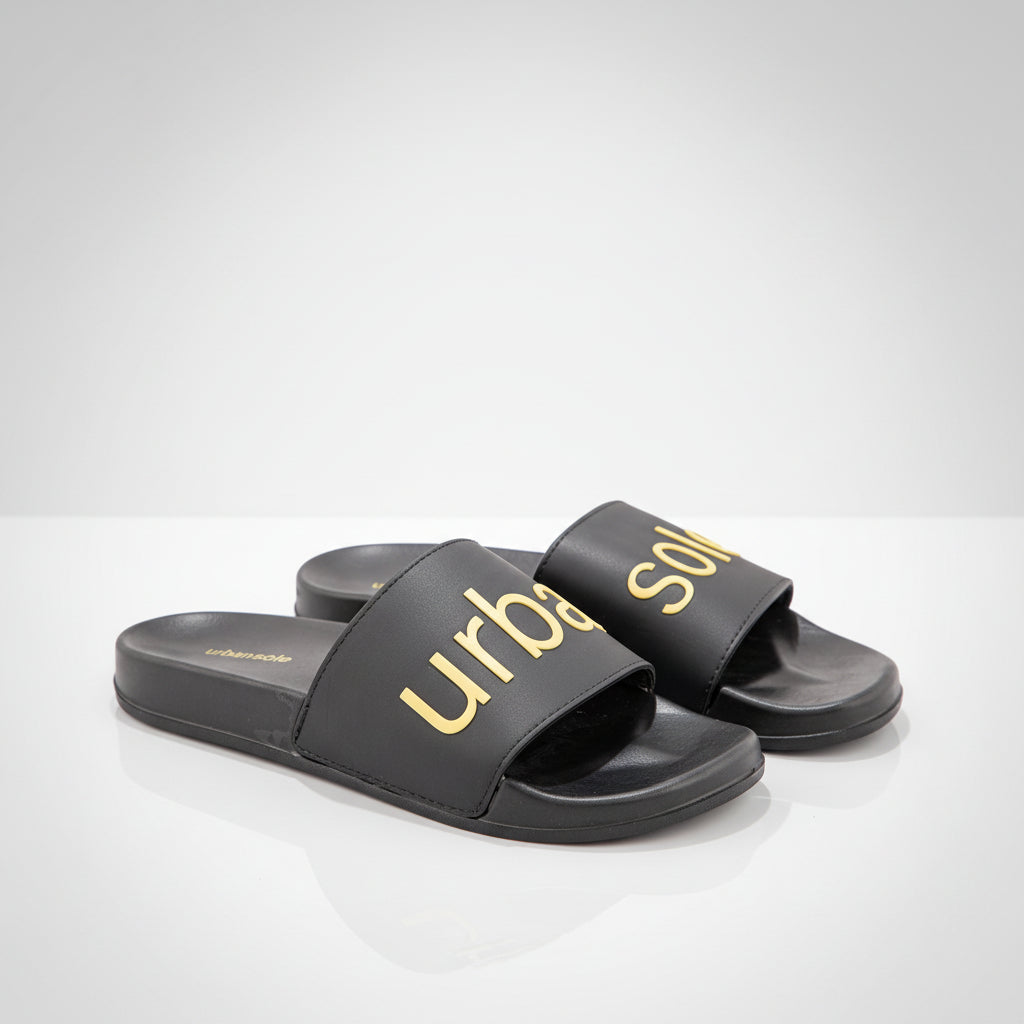 Black slides with 'urban' and 'soul' text on a white background