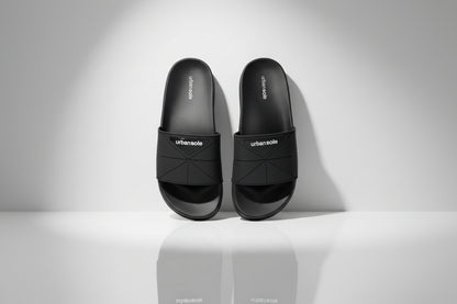 Black slides with 'urbansole' branding on a white background