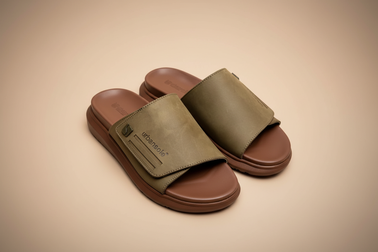 Premium Leather Slipper US-6357