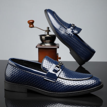 Minimalist British Style Mens Business Leather Shoes